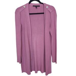 White House Black Market Cardigan Sweater Open Size S Preppy Career Work Office